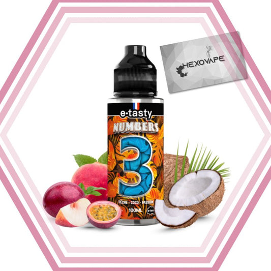 3 100ml - Numbers - Hexovape - E - liquide - Numbers - 100ml