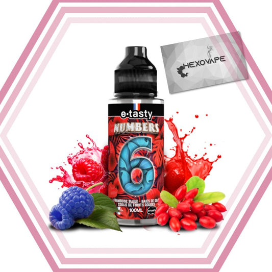 6 100ml - Numbers - Hexovape - E - liquide - Numbers - 100ml