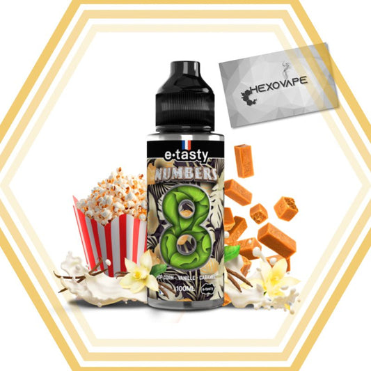 8 100ml - Numbers - Hexovape - E - liquide - Numbers - 100ml