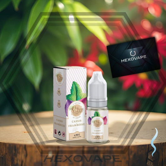 E-liquide Cassis Framboise 10ml Savourea fruité français 50/50 PG/VG Hexovape