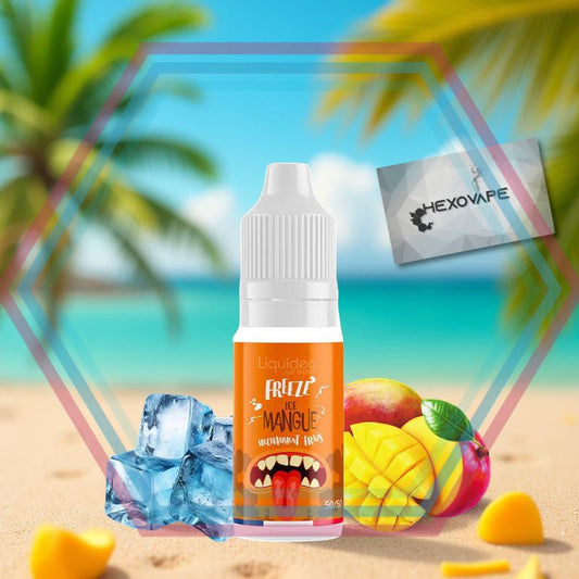 E-liquide Freeze Ice Mangue 10ml Liquideo mangue glacée tropicale Hexovape