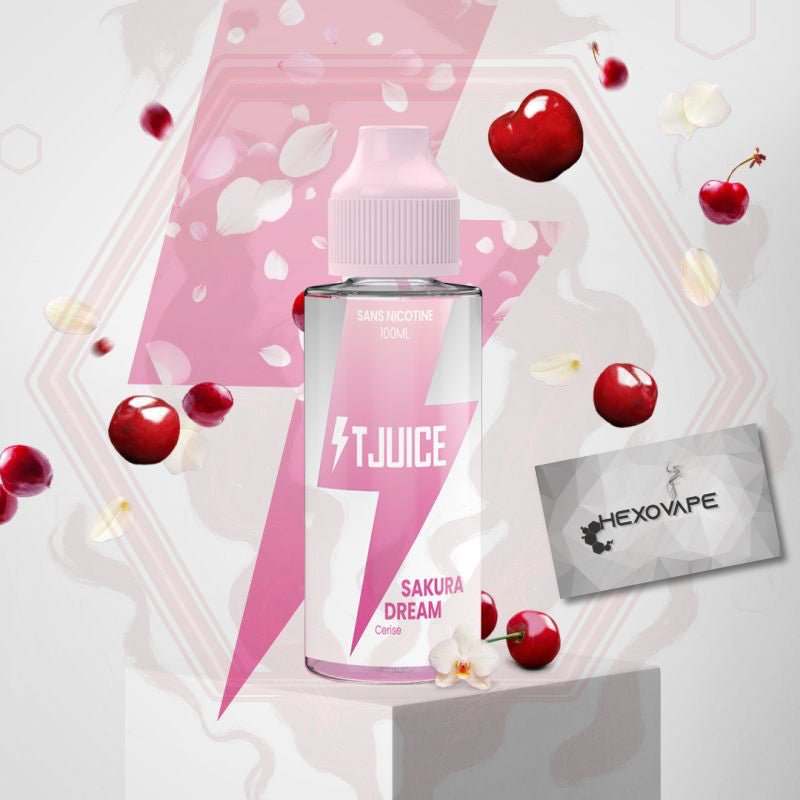 Sakura Dream 100ml - T-Juice | Cerise Florale | Hexovape Hexovape.com Sakura Dream 100ml - T-Juice | Cerise Florale | Hexovape Hexovape.com