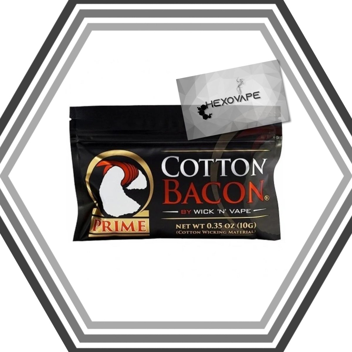 Cotton Bacon Prime - Wick 'n' Vape - Hexovape Hexovape.com Cotton Bacon Prime - Wick 'n' Vape - Hexovape Hexovape.com