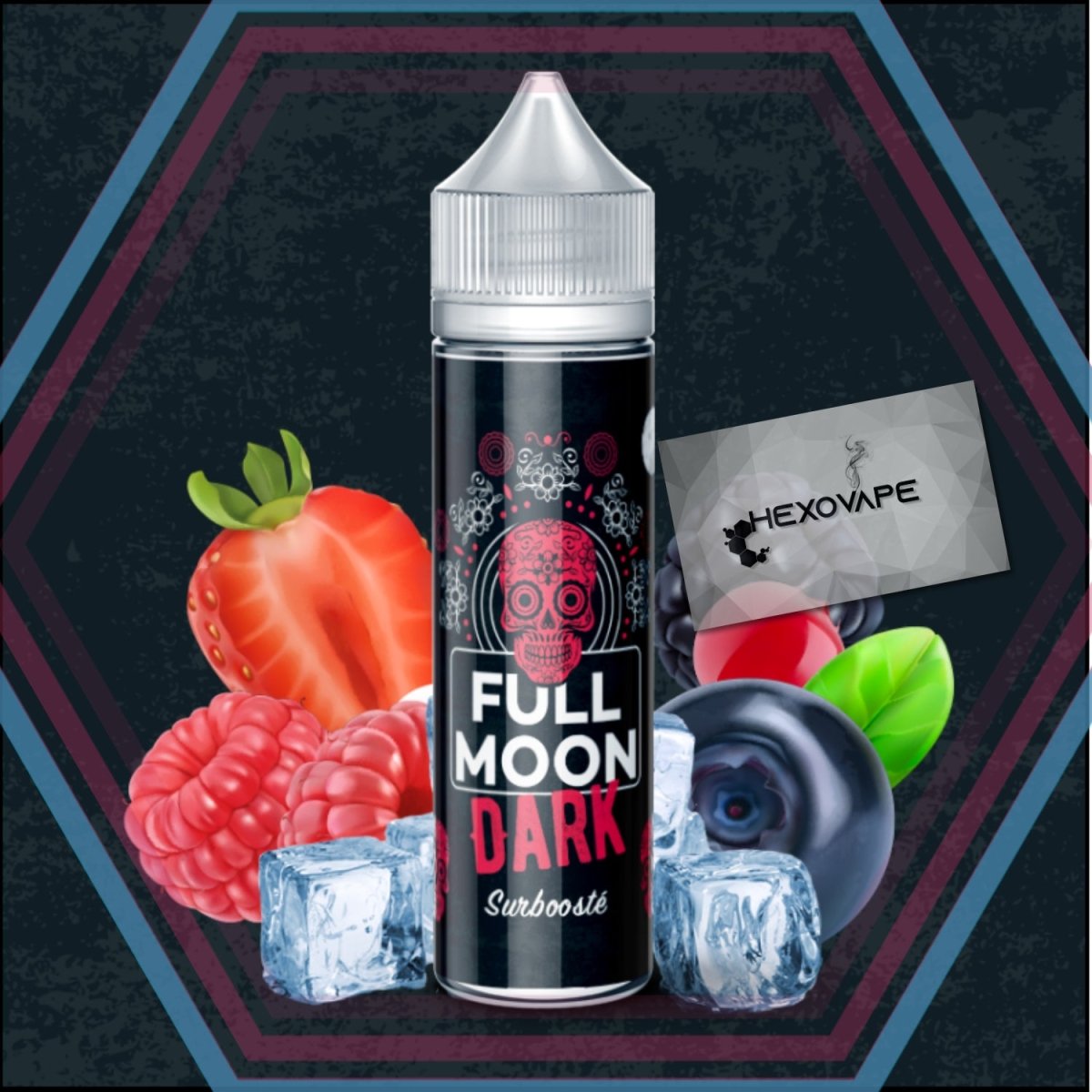 Dark 50ml  E-liquide Fruits Noirs Frais CE | Full Moon  Hexovape.com