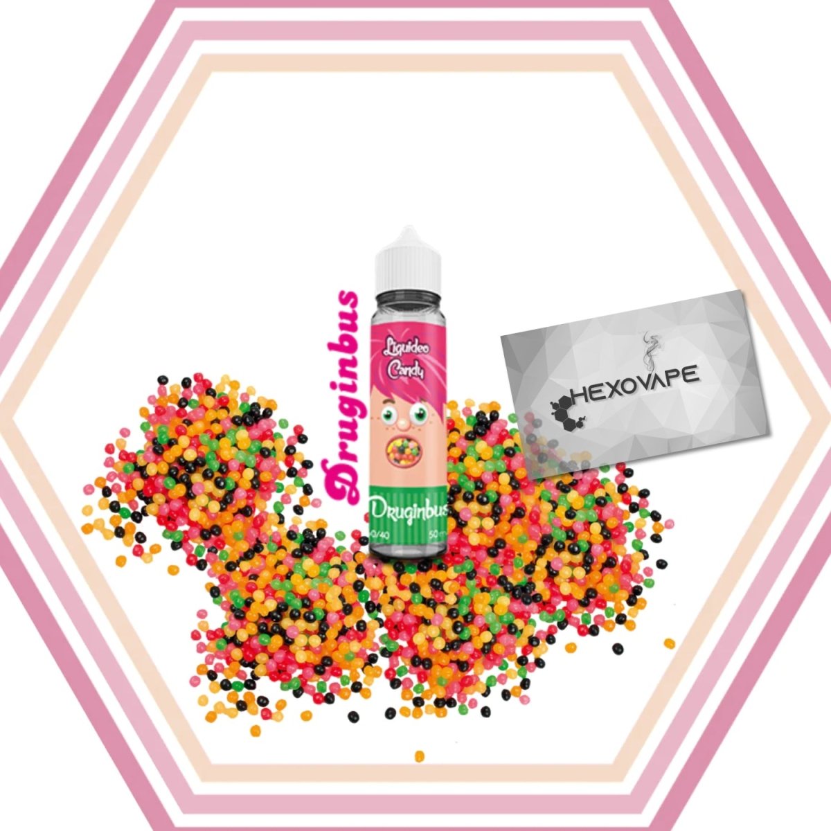 Druginbus 50ml E-liquide Bonbon Fruit | Liquido Hexovape.com Druginbus 50ml E-liquide Bonbon Fruit | Liquido Hexovape.com
