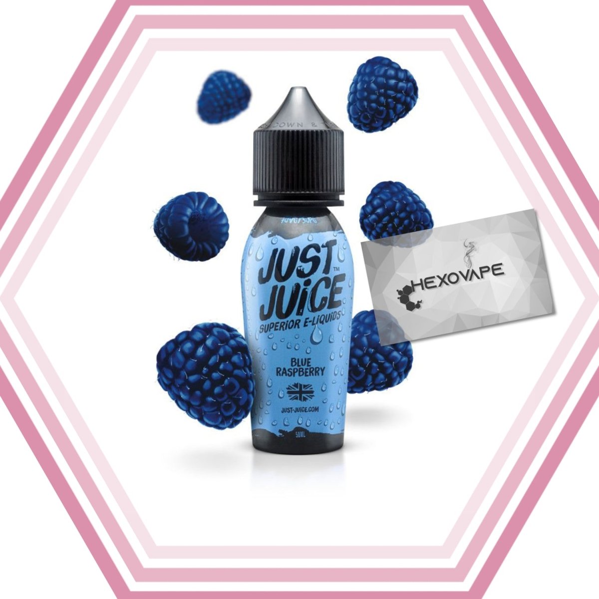 e cigarette usb charger Framboise Bleue 50ml - Just Juice