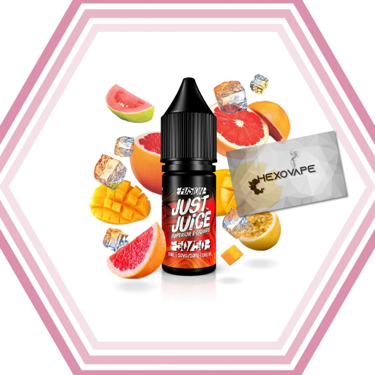 Mango &amp; Blood Orange on Ice - Just Juice - Hexovape  Hexovape.com
