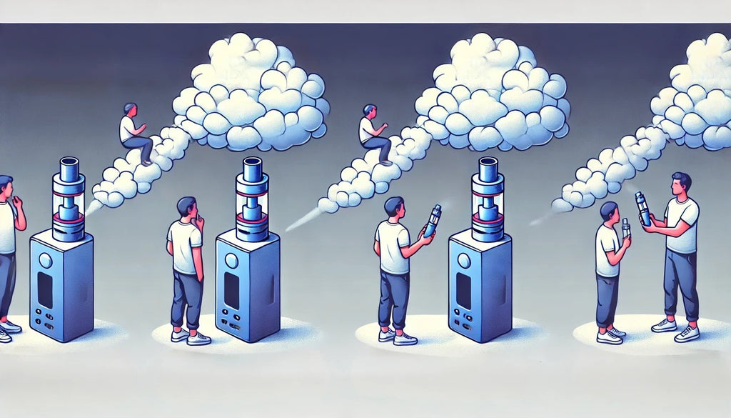 Quels sont les types de vapotage : direct et indirect ?  Hexovape.com