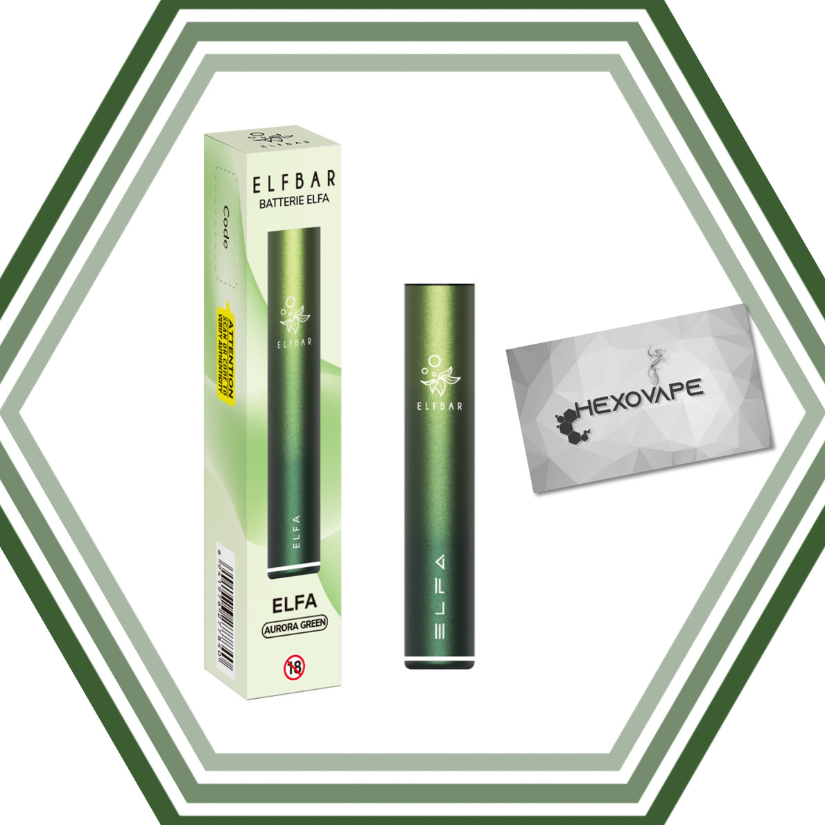 puff cigarette électronique Eliquide elfa pro elfbar aurora green