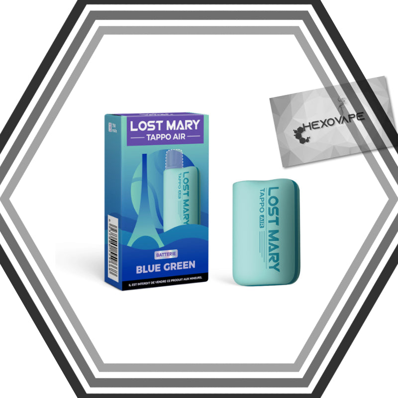 Lost-mary_tappo_air_green puff rechargeable hexovape Pas cher