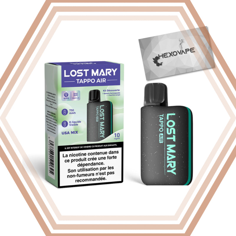 Puff rechargeable Pack_tappo_air_lost_mary_nicotine Usa mix