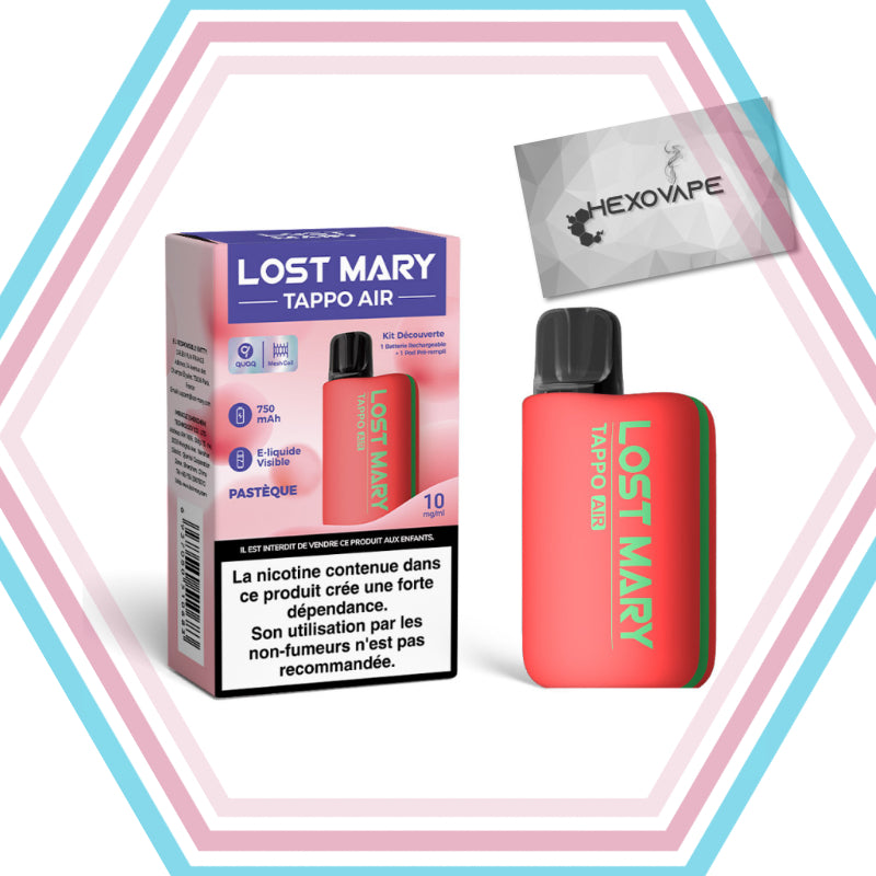 Puff rechargeable Pack_tappo_air_lost_mary_nicotine Pasteque