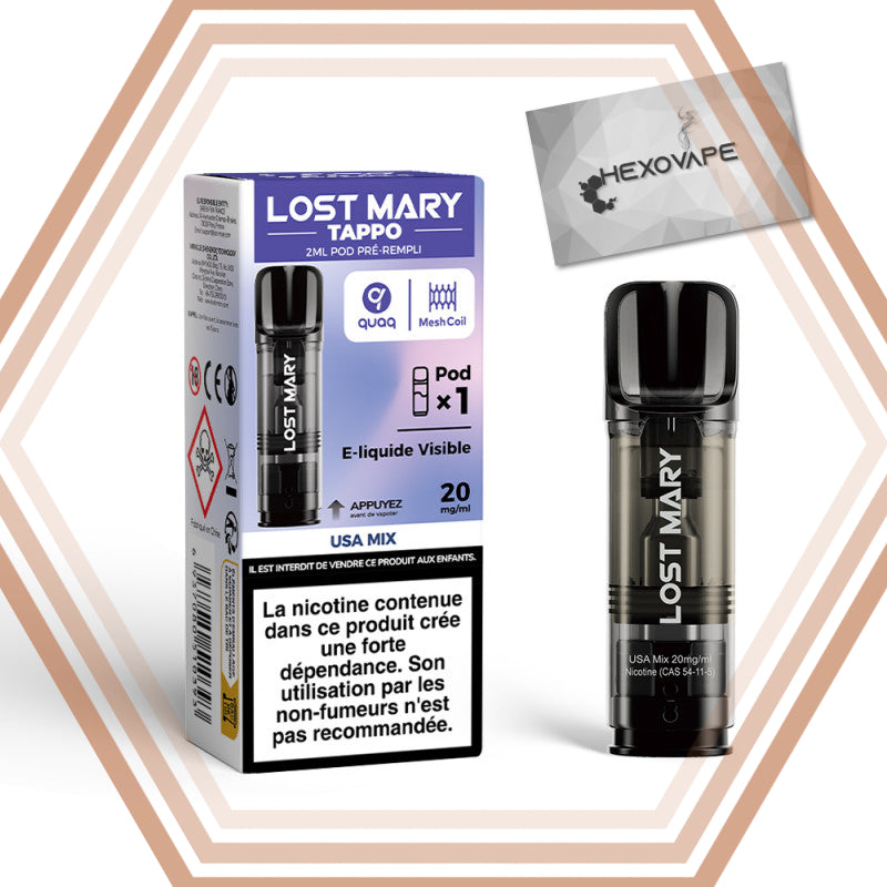 Recharge Puff Usa-mix_20mg nicotine lost mary tappo air Hexovape Pas cher