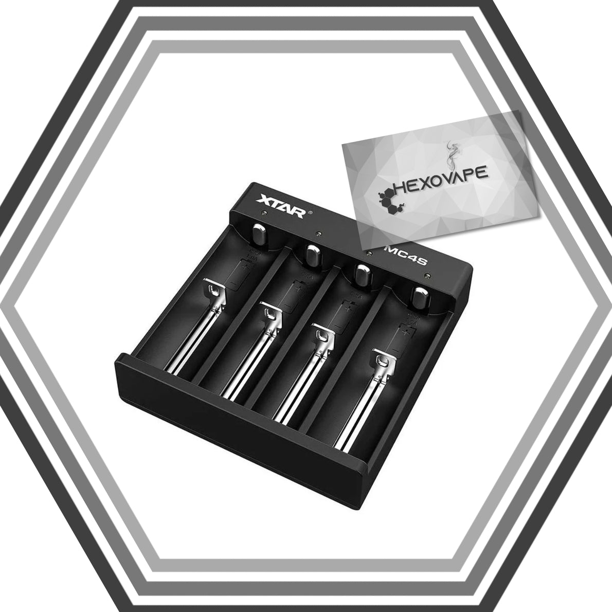 Chargeur accu 18650 21700 cigarette electronique Xtar vape