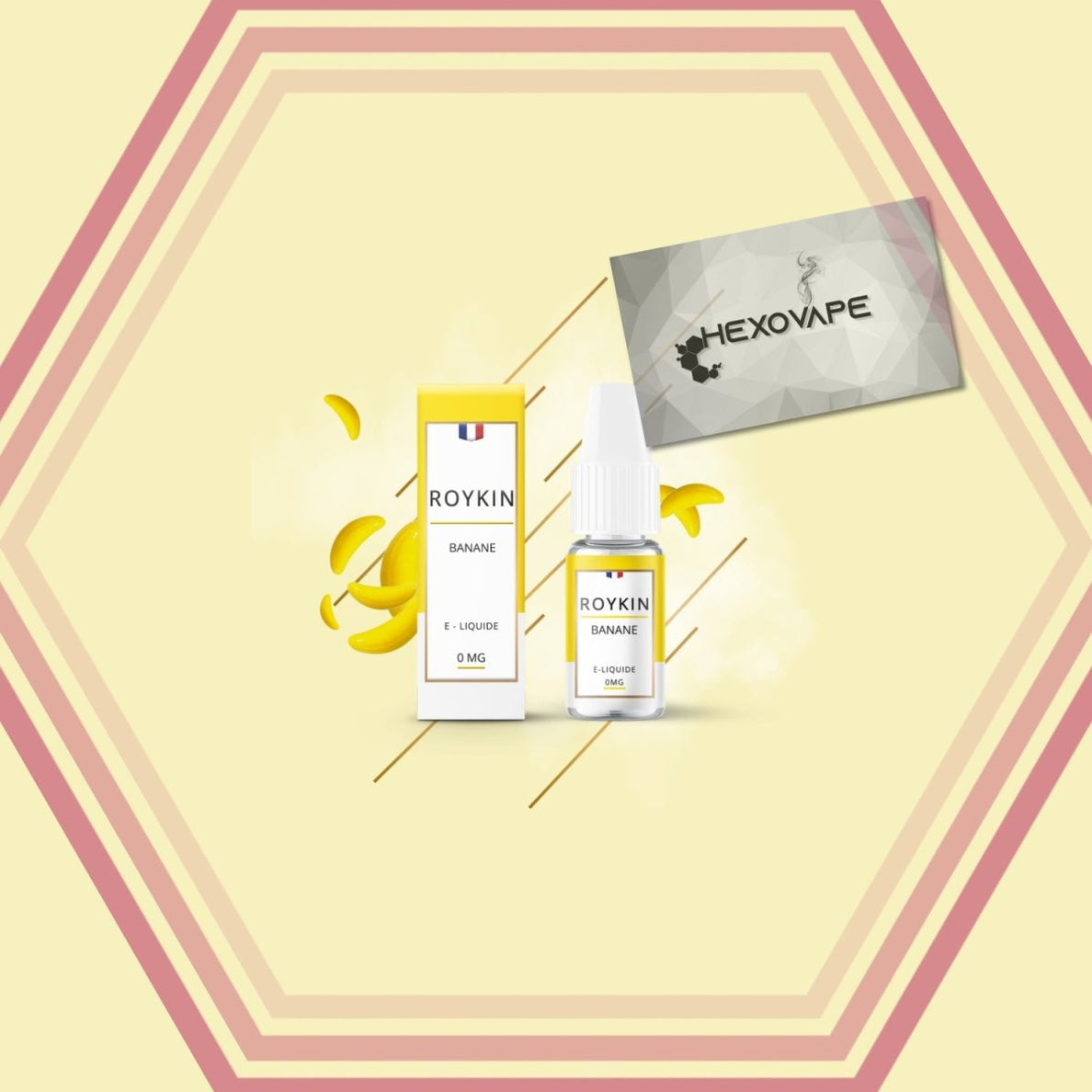 Banane 10ml E-liquide Gourmand CE | Roykin Hexovape.com Banane 10ml E-liquide Gourmand CE | Roykin Hexovape.com