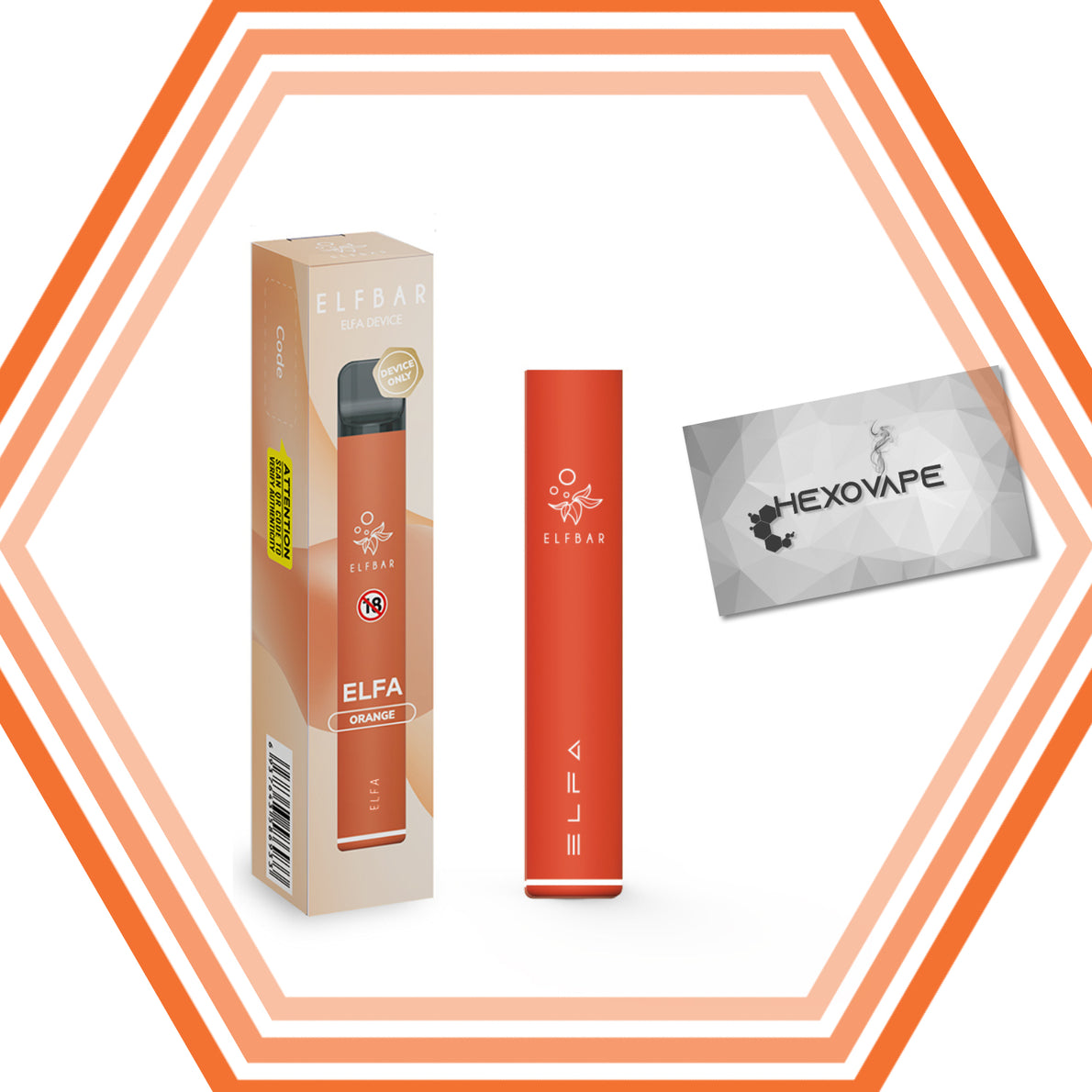 puff cigarette électronique Eliquide elfa pro elfbar Orange