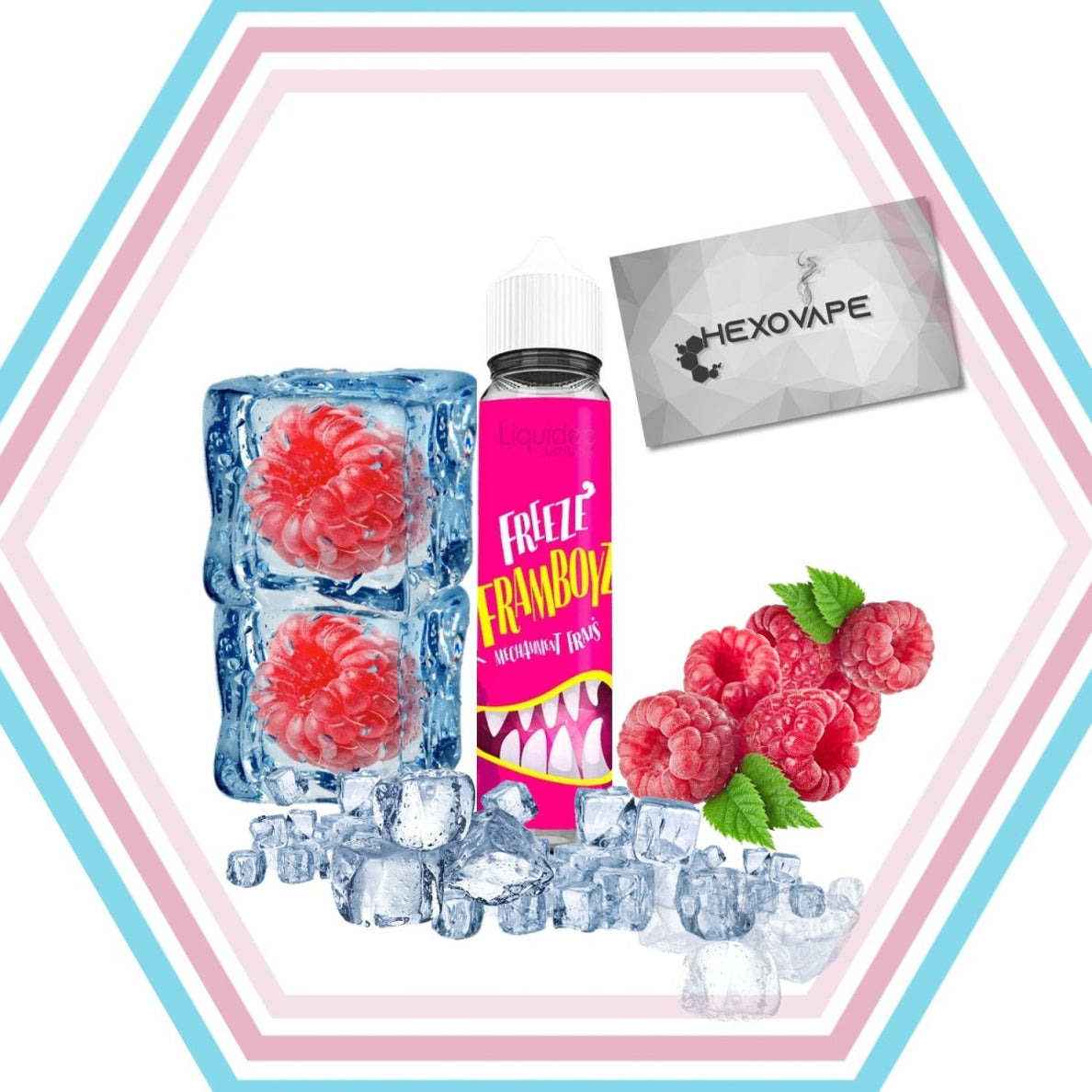 Framboyz Freeze 50ml - Liquideo - Hexovape - E - liquide - Liquidéo - 50ml