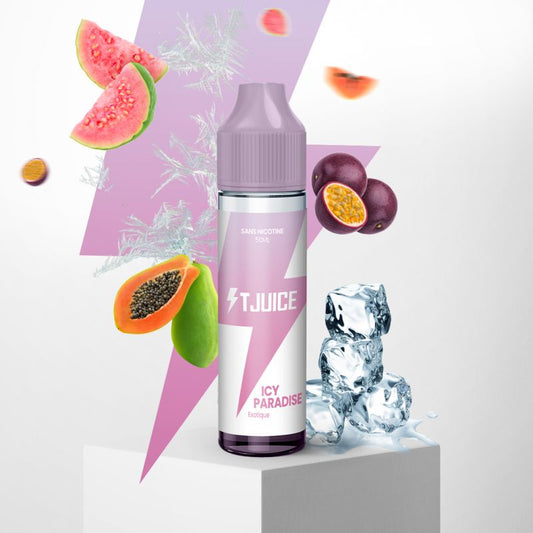 Eliquide Cigarette électronique Icy paradise 50 ml Tjuice
