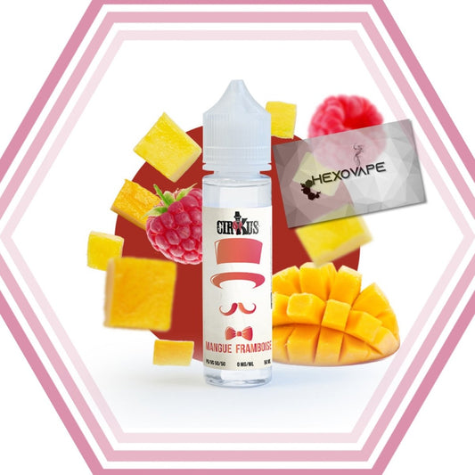 Mangue Framboise 50ml - Cirkus - Hexovape - E - liquide - VDLV - 50ml