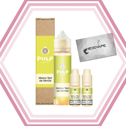 pack-60ml-10ml-melon-vert-de-seville-pulp Hexovape pas cher eliquide