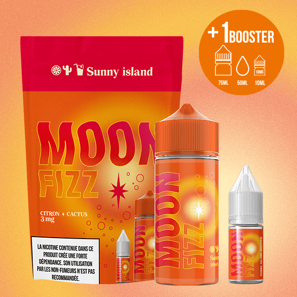 Eliquide Cigarette électronique Hexovape moon fizz sunny island 50 ml 