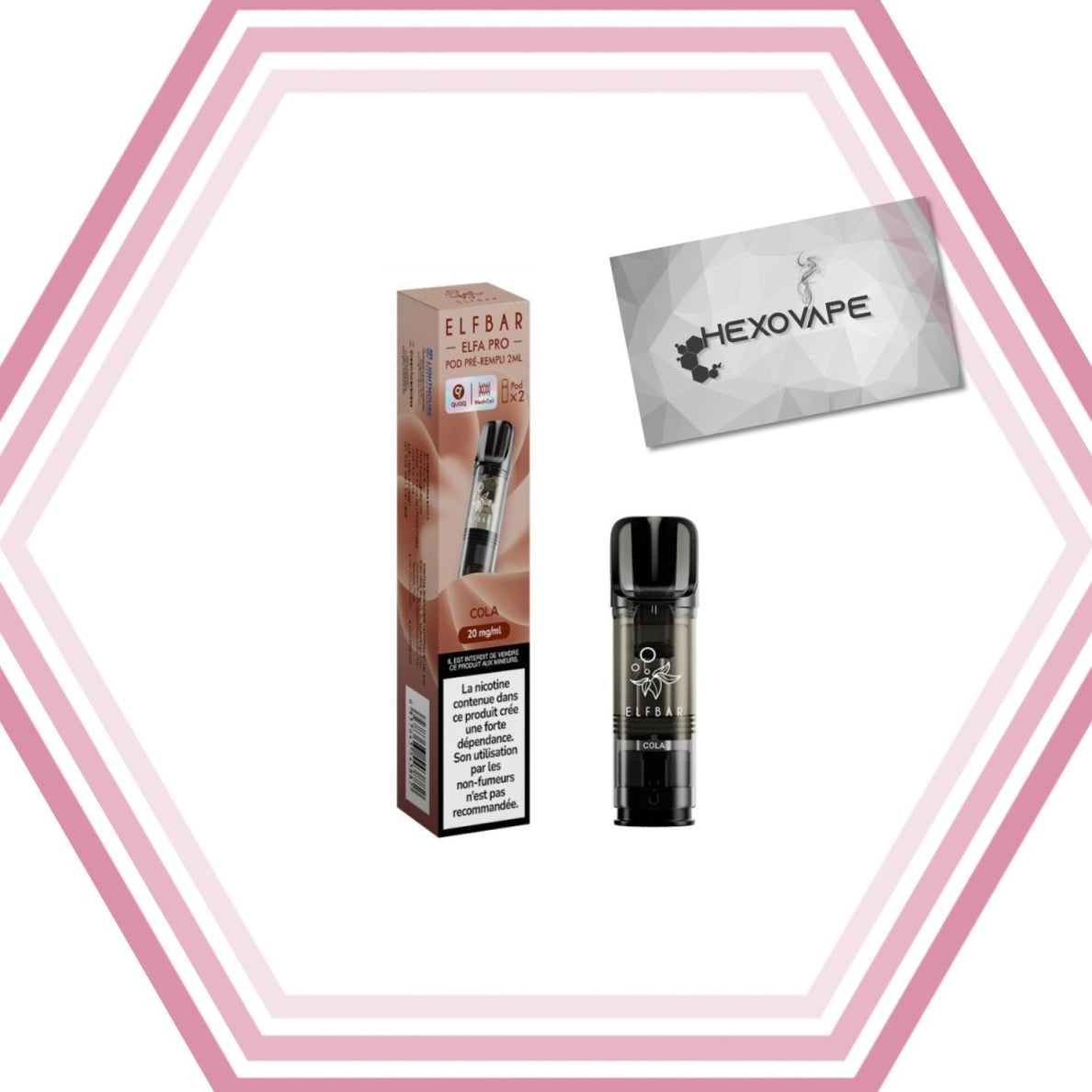 Eliquide Cigarette électronique Puff Elfbar elfa pro 20mg Cola