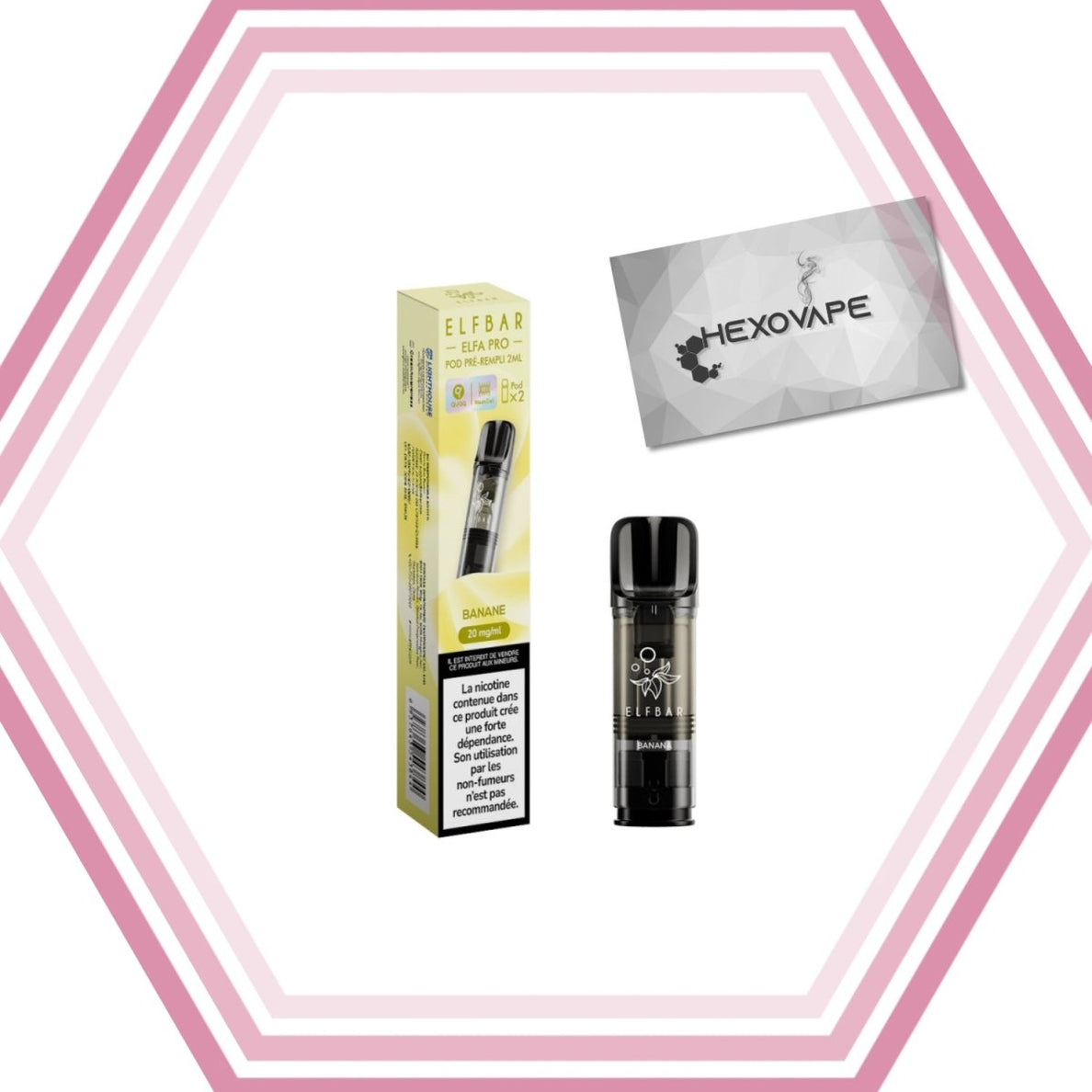 Eliquide Cigarette électronique Puff Elfbar elfa pro 20mg Banane