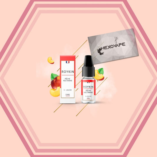 Eliquide Cigarette électronique Peche nectarine roykin