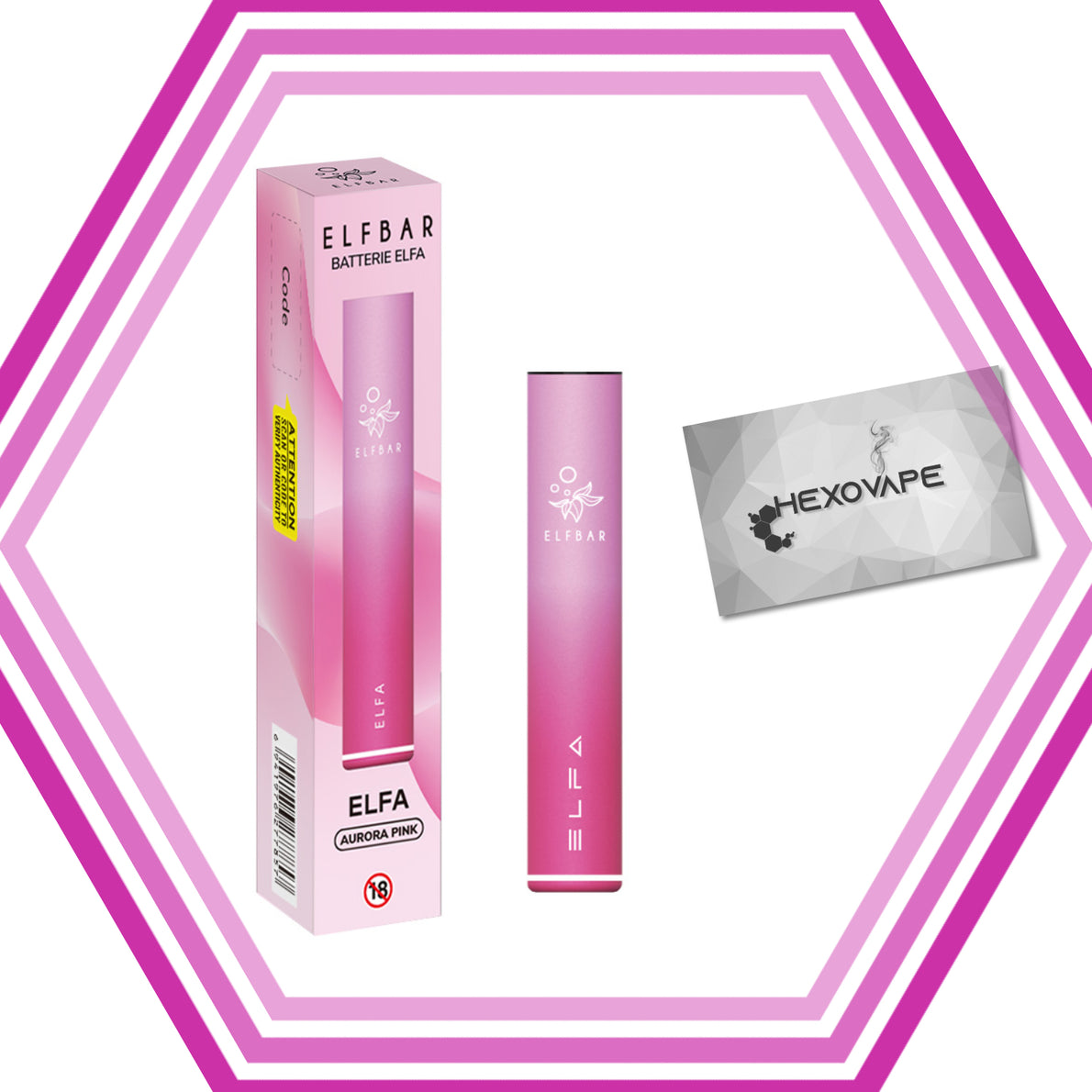 puff cigarette électronique Eliquide elfa pro elfbar Aurora pink