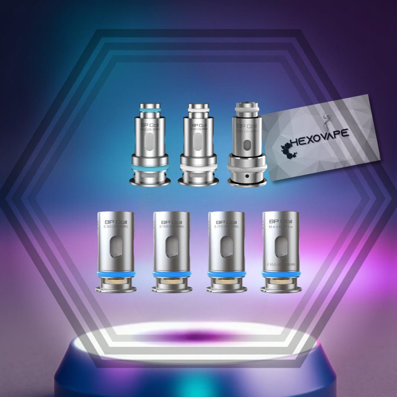 Résistances Aspire BP x5 compatibles BP60 BP80 Onixx Finixx Hexovape