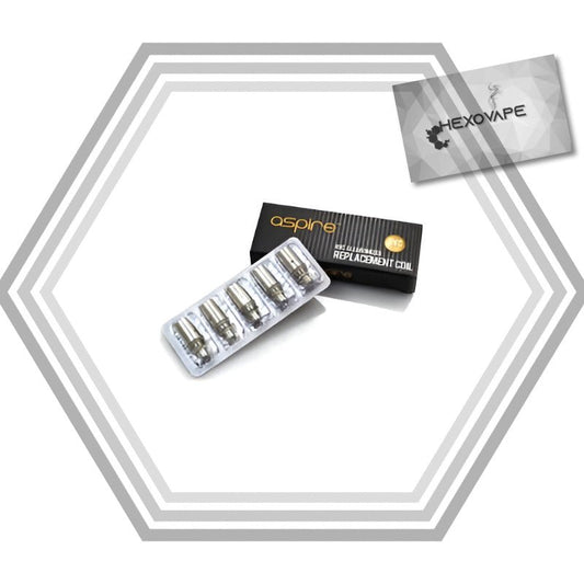 Résistances Aspire BVC x5 compatibles CE5 ET-S K1 MTL Hexovape