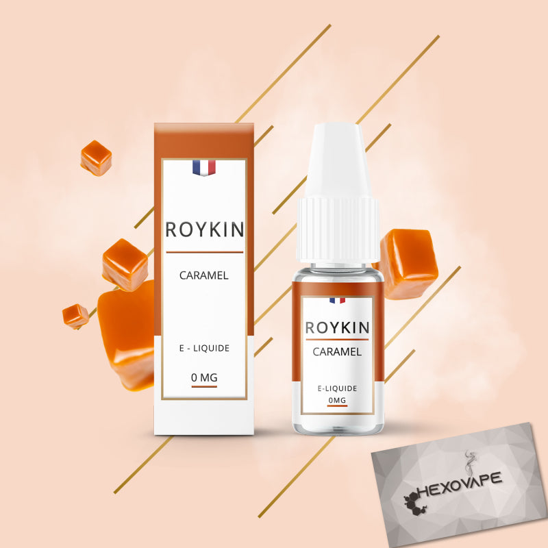 Eliquide Cigarette électronique Hexovape roykin caramel 10 ml