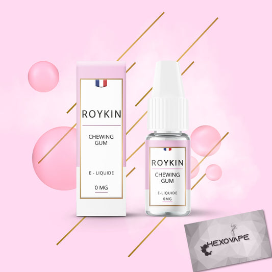 Eliquide Cigarette électronique Hexovape roykin chewing gum 10 ml 