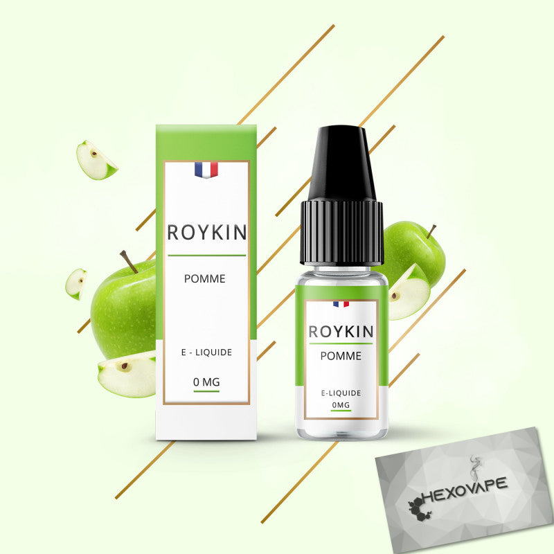 Eliquide Cigarette électronique Hexovape roykin pomme 10 ml 