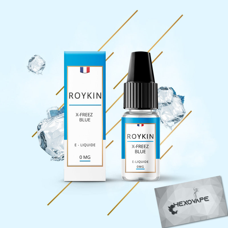 Eliquide Cigarette électronique Hexovape Roykin Xfreez blue 10 ml 