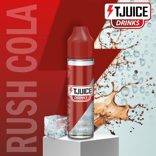 E-liquide Rush Cola T-Juice Drinks 50ml 100ml soda cola Hexovape