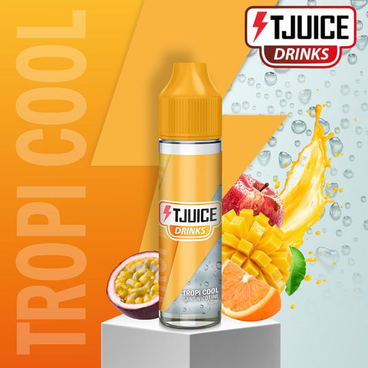E-liquide Tropi Cool T-Juice Drinks 50ml 100ml fruits exotiques Hexovape