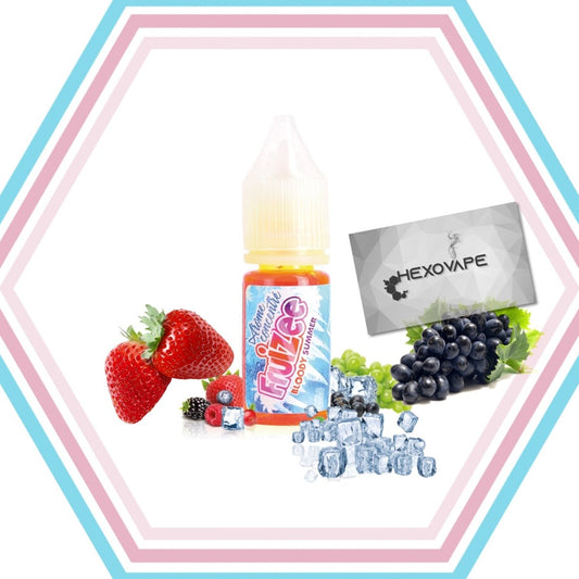 Eliquide Bloody summer nicsalt sel de nicotine 10ml fruizee hexovape Pas cher