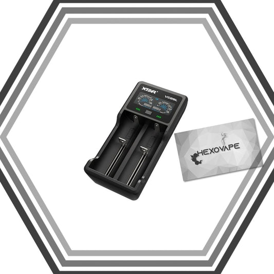 Chargeur accu VC2 SL - Xtar - Hexovape - Chargeurs de batteries pour usage courant - Xtar - chargeurs
