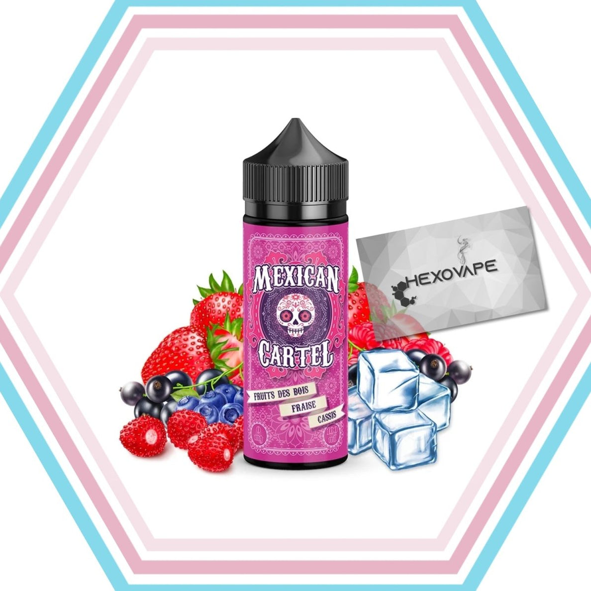 Fruits des Bois Fraise Cassis 50/100ml - Mexican Cartel - Hexovape - E - liquide - Mexican Cartel - 100ml