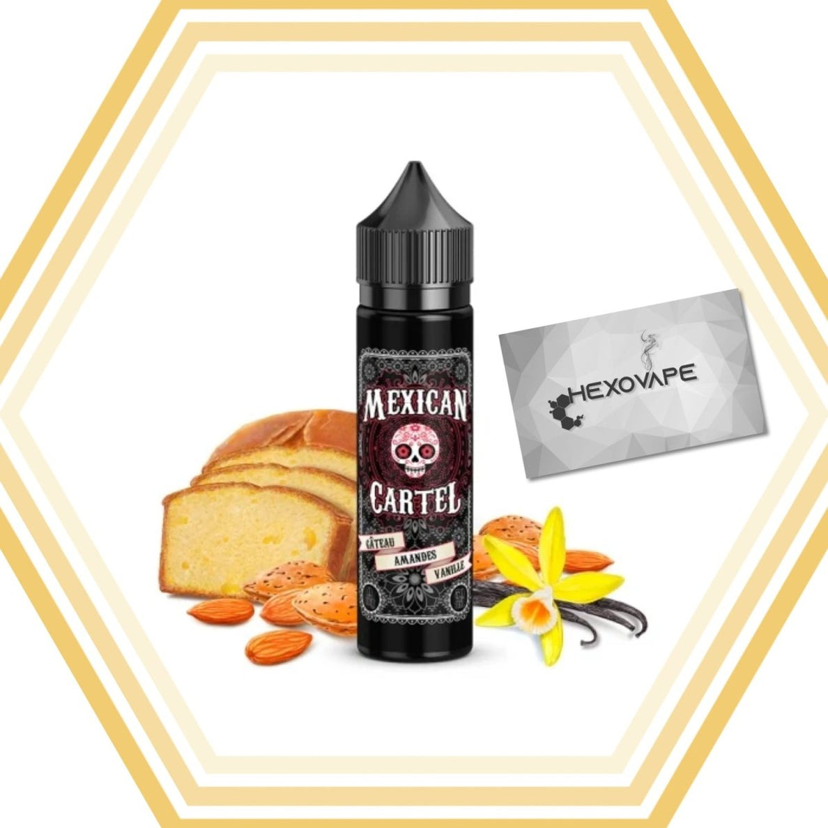 Gteau Amandes Vanille 50/100ml - Mexican Cartel - Hexovape Hexovape.com Gteau Amandes Vanille 50/100ml - Mexican Cartel - Hexovape Hexovape.com