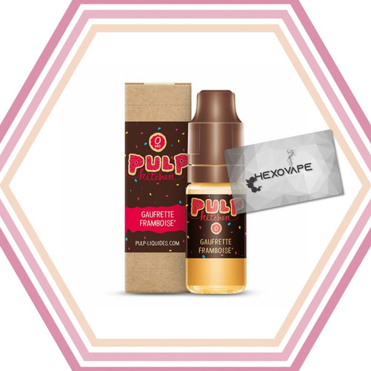 Gaufrette Framboise - pulp Kitchen - Hexovape - E - liquide - Pulp - 10ml