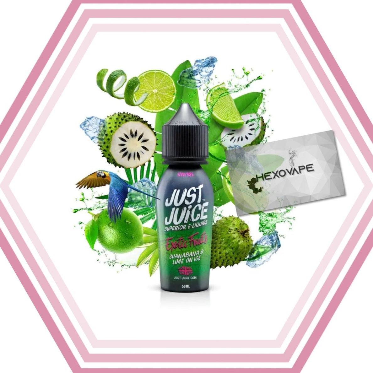 Guanabana et Citron vert glacé 50ml - Just Juice - Hexovape - E - liquide - Just Juice - 50ml