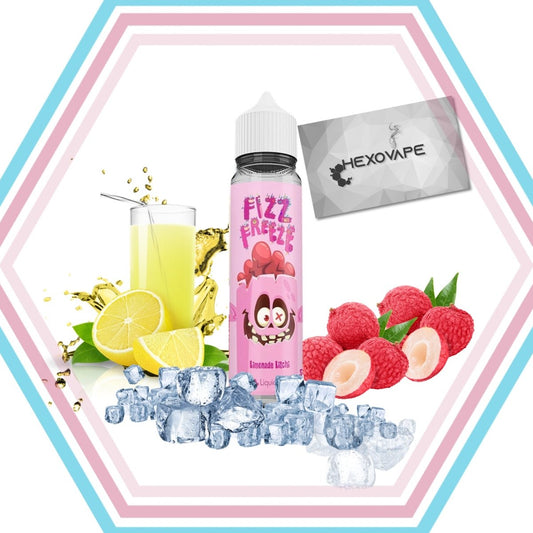 Limonade Litchi 50ml - Fizz and Freeze - Hexovape - E - liquide - Liquidéo - 50ml