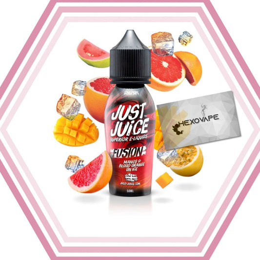 Mangue & Orange sanguine sur glace 50ml - Just Juice - Hexovape.com