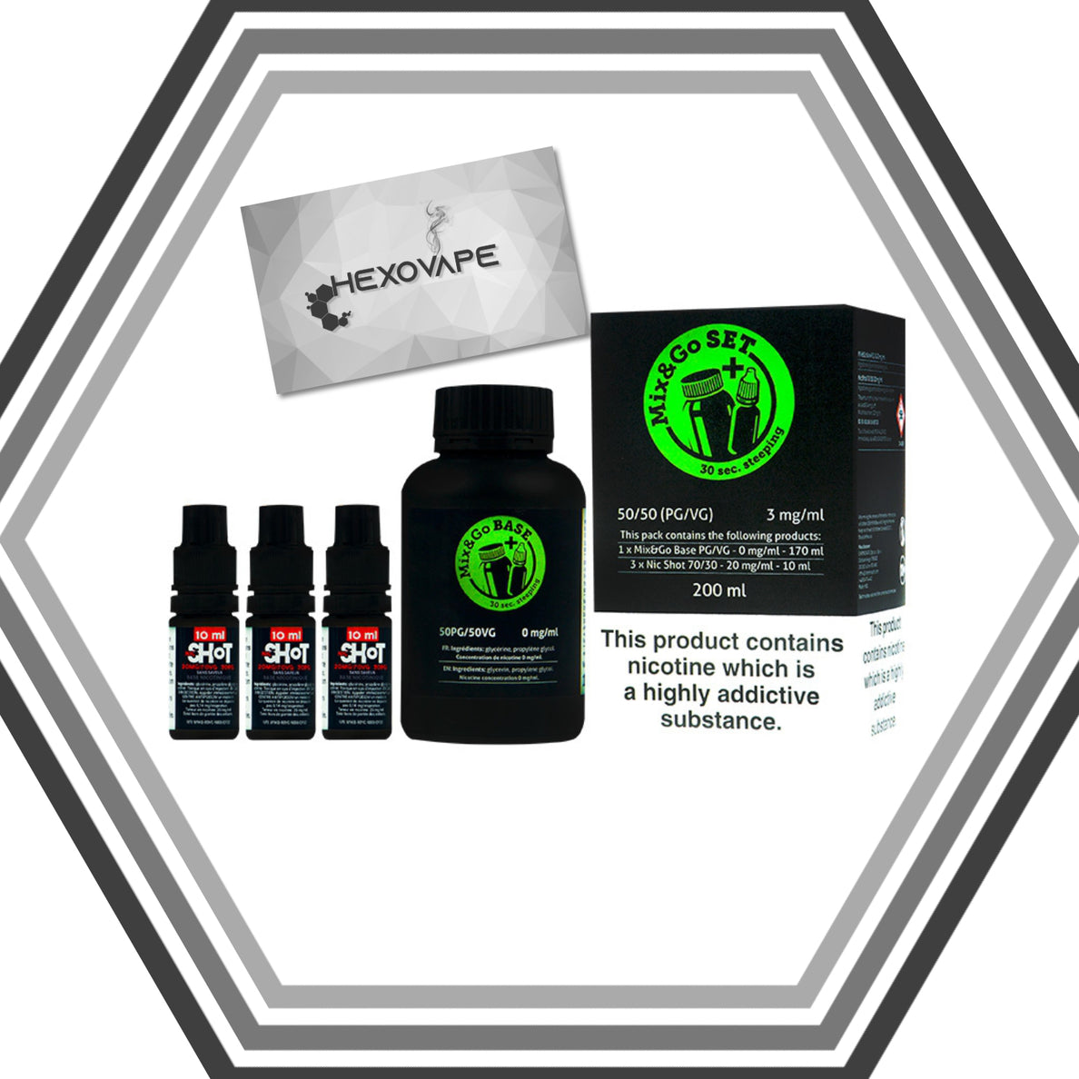 Pack 200 ml Base DIY 50/50 Mix&Go - Chemnovatic