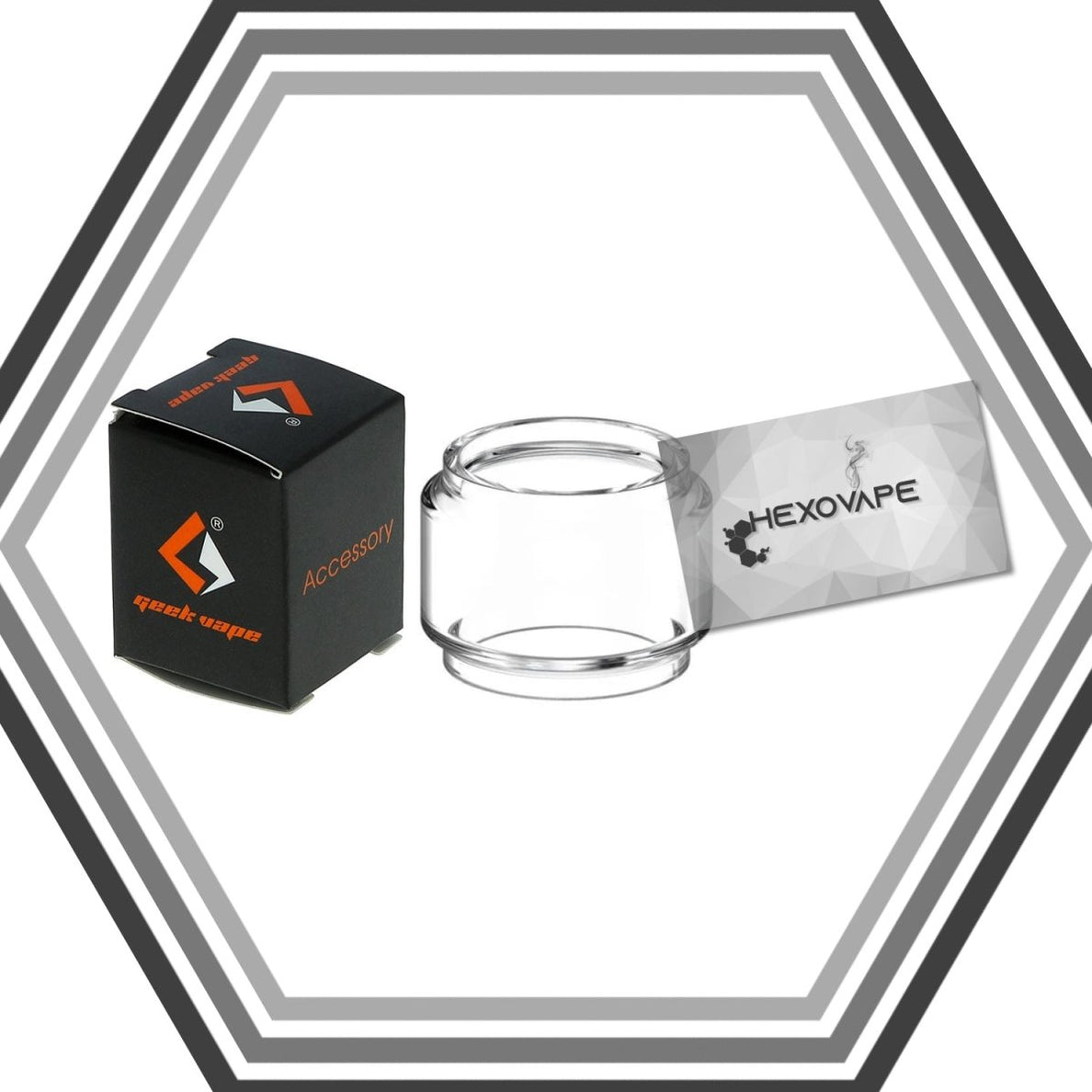 Pyrex Zeus Dual Bubble 5,5 ml - Geekvape - Hexovape - accessoire vape - Geekvape - accessoire