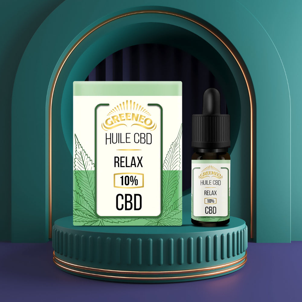 Relax Huile Sublinguale CBD - Greeneo - Hexovape.com