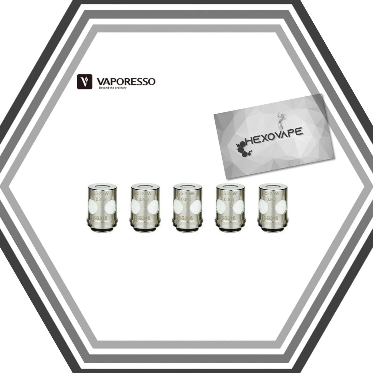 Résistances EUC - Vaporesso - Hexovape - Résistances - Vaporesso - résistances